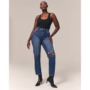 Abercrombie & Fitch Jeans The Mom High Rise Denim Women's Size 30/10 Curve Love